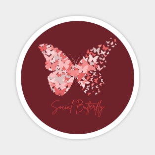 Social Butterfly Personality v5 Magnet